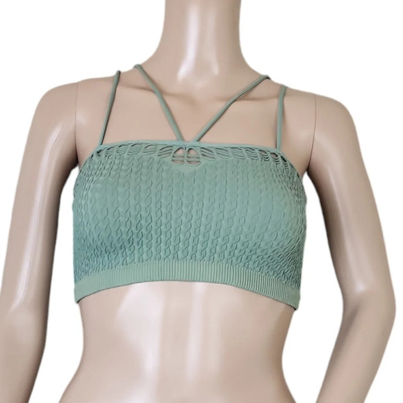 BKE Moss Green Strappy Bralette - Picture 1 of 3